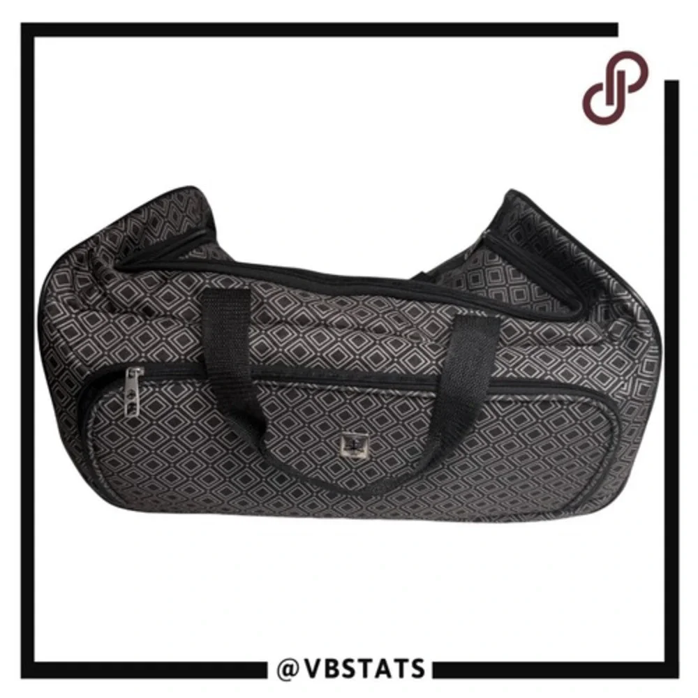 Unisex Geometric Lightweight Travel Luggage Carry‎ On Rolling Bag Black White